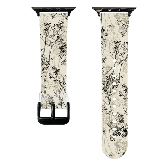 スマートウォッチクリアバンド［ LAGUNAMOON - ボタニカル - Beige ］