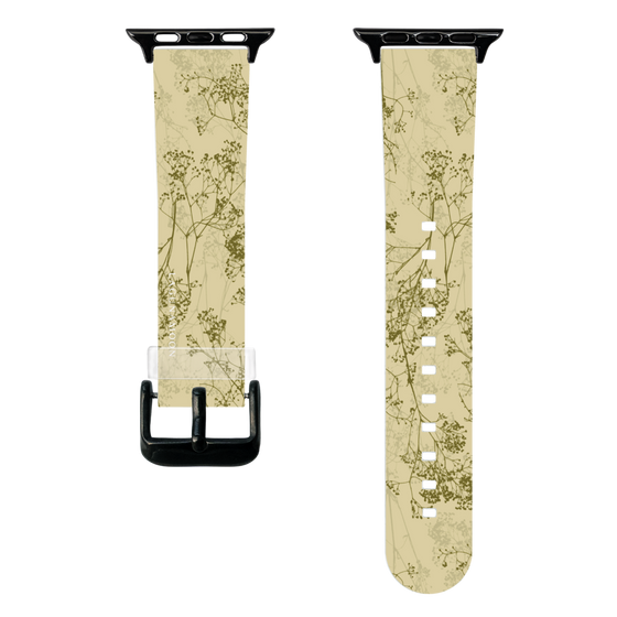 スマートウォッチクリアバンド［ LAGUNAMOON - ボタニカル - Yellow ］