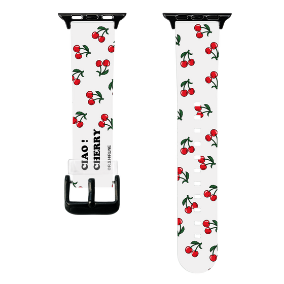 スマートウォッチクリアバンド［ 内藤ルネ - Cherry ］