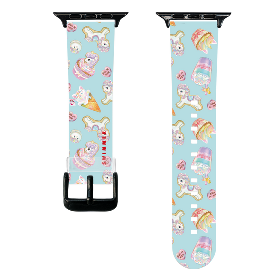 スマートウォッチクリアバンド［ SWIMMER - ユニコーンパーティー ］