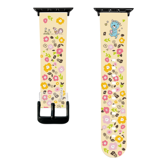 スマートウォッチクリアバンド［ ぼのぼの - お花 ］