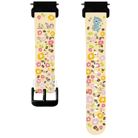 スマートウォッチクリアバンド［ ぼのぼの - お花 ］