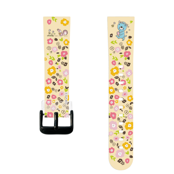 スマートウォッチクリアバンド［ ぼのぼの - お花 ］