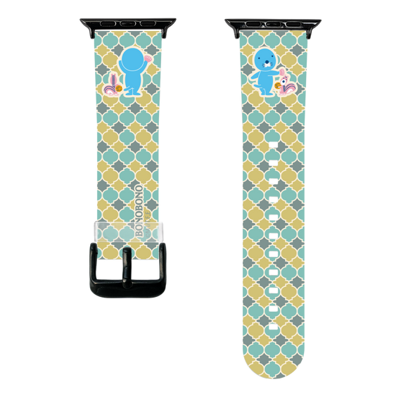 スマートウォッチクリアバンド［ ぼのぼの - タイル ］