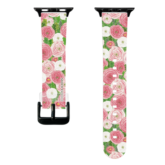 スマートウォッチクリアバンド［ 日比谷花壇 - ラナンキュラス&デイジー ］