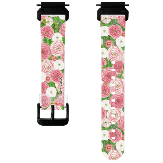 スマートウォッチクリアバンド［ 日比谷花壇 - ラナンキュラス&デイジー ］