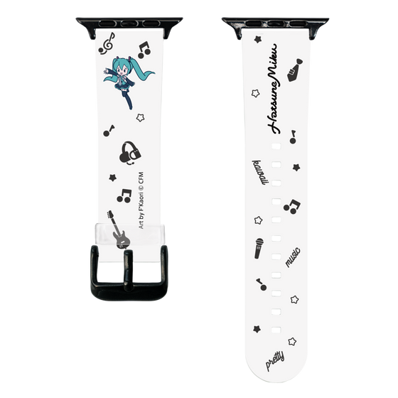 スマートウォッチクリアバンド［ 初音ミク - インストルメント ］