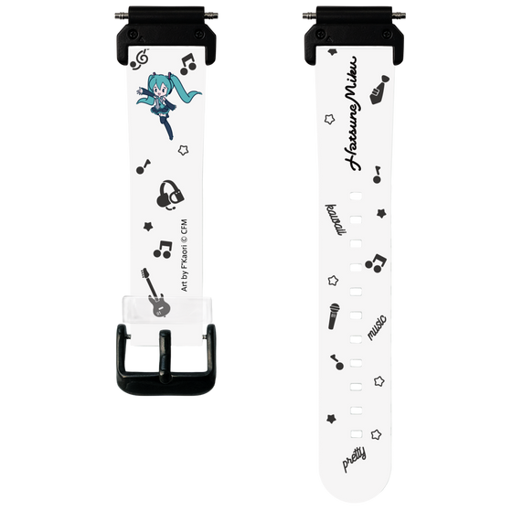 スマートウォッチクリアバンド［ 初音ミク - インストルメント ］