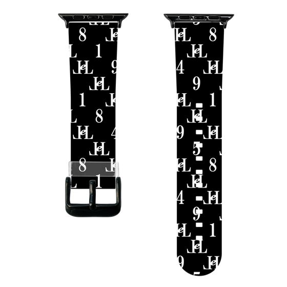 スマートウォッチクリアバンド［ Chell classy - Monogram - Black ］