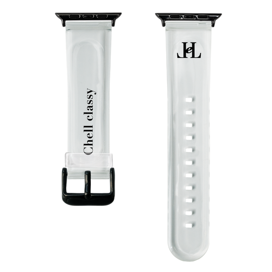 スマートウォッチクリアバンド［ Chell classy - Simple Logo ］