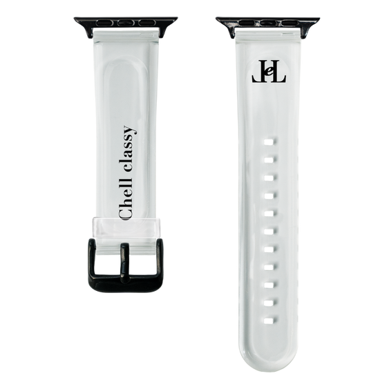 スマートウォッチクリアバンド［ Chell classy - Simple Logo ］