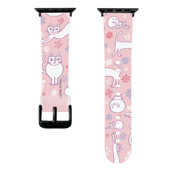 スマートウォッチクリアバンド［ おかべてつろう - こころ咲く日 ］