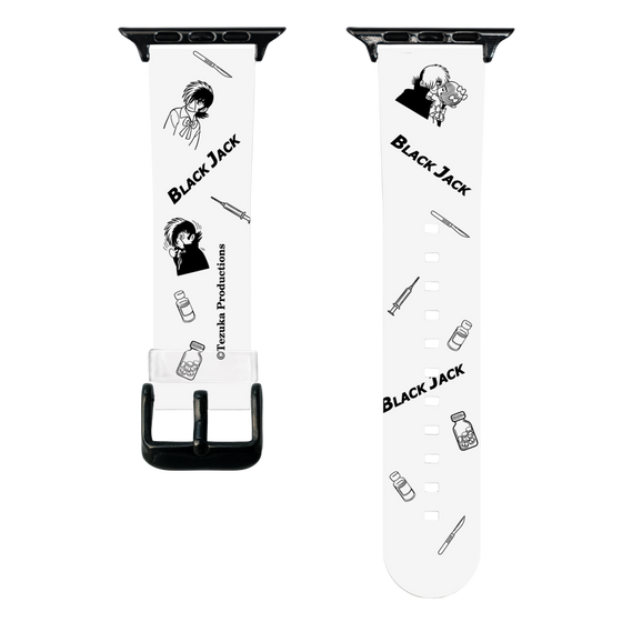 スマートウォッチクリアバンド［ ブラック・ジャック - 総柄 ］