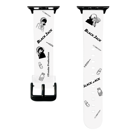 スマートウォッチクリアバンド［ ブラック・ジャック - 総柄 ］