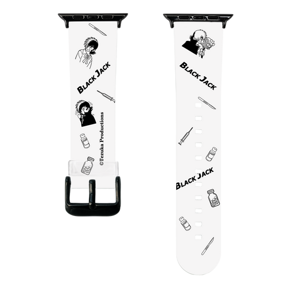 スマートウォッチクリアバンド［ ブラック・ジャック - 総柄 ］