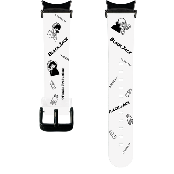 スマートウォッチクリアバンド［ ブラック・ジャック - 総柄 ］