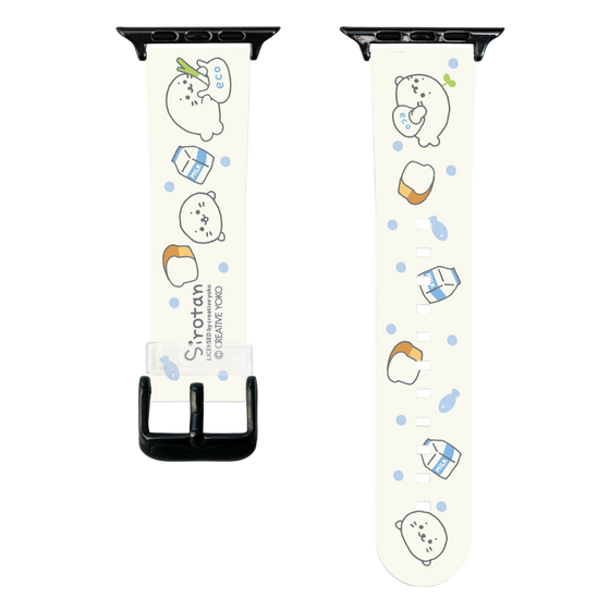 スマートウォッチクリアバンド［ しろたん - お買い物 ］