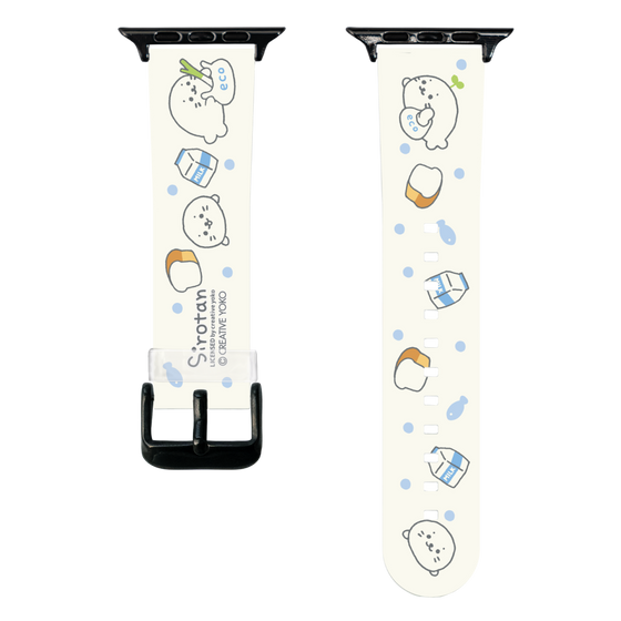 スマートウォッチクリアバンド［ しろたん - お買い物 ］