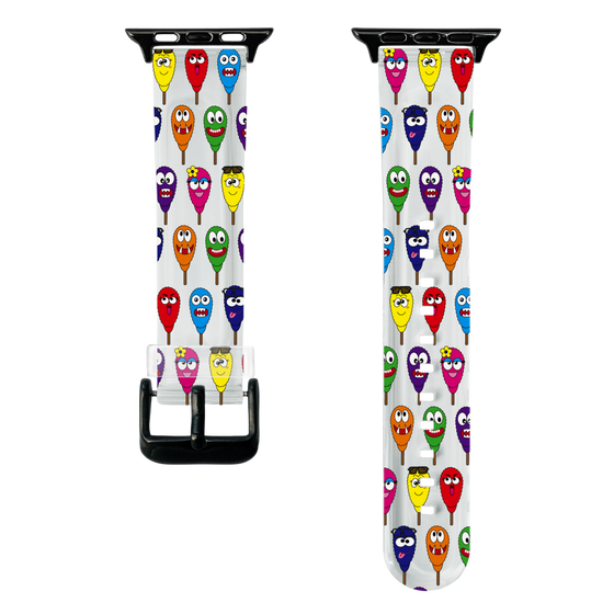 スマートウォッチクリアバンド［ クシニョロ - クシニョロ - カラー ］