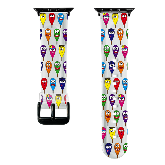 スマートウォッチクリアバンド［ クシニョロ - クシニョロ - カラー ］