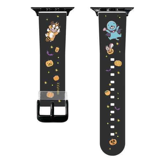 スマートウォッチクリアバンド［ ぼのぼの - ハロウィン集合 - ブラック ］