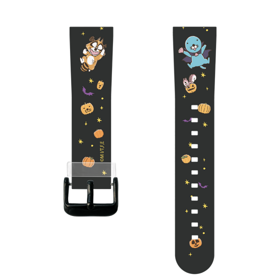 スマートウォッチクリアバンド［ ぼのぼの - ハロウィン集合 - ブラック ］