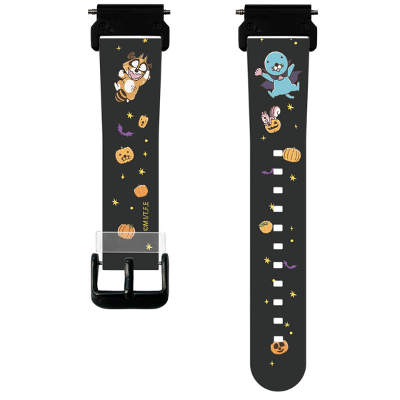 スマートウォッチクリアバンド［ ぼのぼの - ハロウィン集合 - ブラック ］