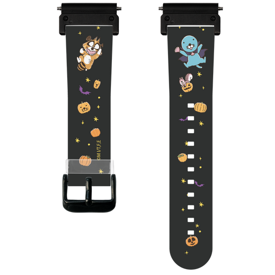 スマートウォッチクリアバンド［ ぼのぼの - ハロウィン集合 - ブラック ］