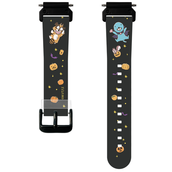 スマートウォッチクリアバンド［ ぼのぼの - ハロウィン集合 - ブラック ］