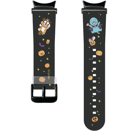 スマートウォッチクリアバンド［ ぼのぼの - ハロウィン集合 - ブラック ］