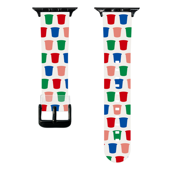 スマートウォッチクリアバンド［ カルビー - じゃがりこパッケージ - シルエット ］