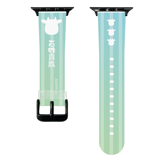 スマートウォッチクリアバンド［ 百姓貴族 - うし ］