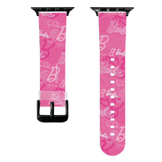 スマートウォッチクリアバンド［ Barbie - ロゴパターン1 ］