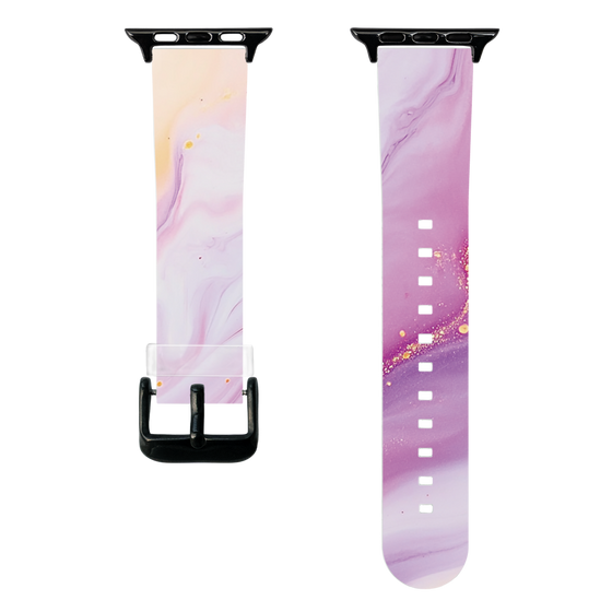 スマートウォッチクリアバンド［ Color Rain - オリジナル - Moonlit Mauve ］