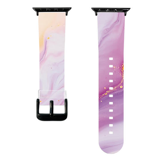スマートウォッチクリアバンド［ Color Rain - オリジナル - Moonlit Mauve ］