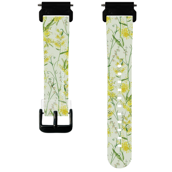 スマートウォッチクリアバンド［ 日比谷花壇 - DelicateGeometry - ライトグリーン ］