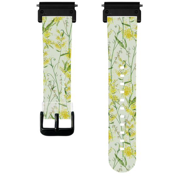 スマートウォッチクリアバンド［ 日比谷花壇 - DelicateGeometry - ライトグリーン ］