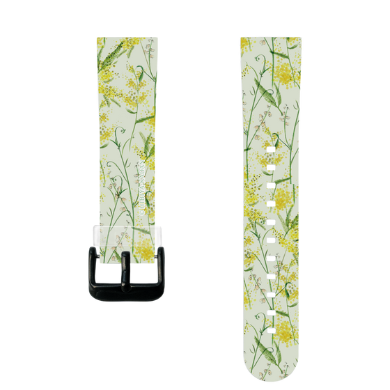 スマートウォッチクリアバンド［ 日比谷花壇 - DelicateGeometry - ライトグリーン ］
