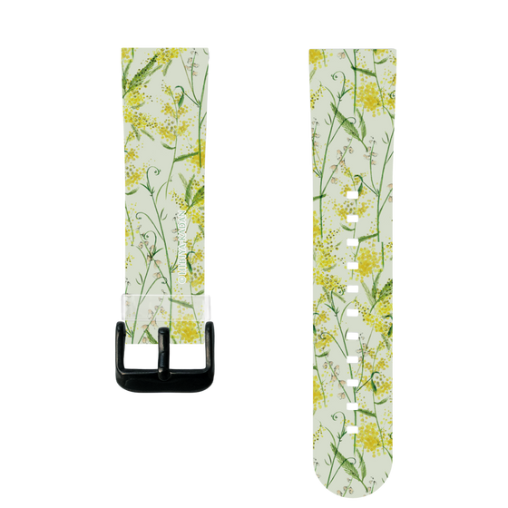 スマートウォッチクリアバンド［ 日比谷花壇 - DelicateGeometry - ライトグリーン ］