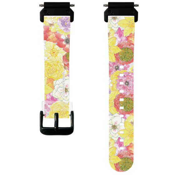 スマートウォッチクリアバンド［ 日比谷花壇 - HarmonyinBloom - イエロー ］