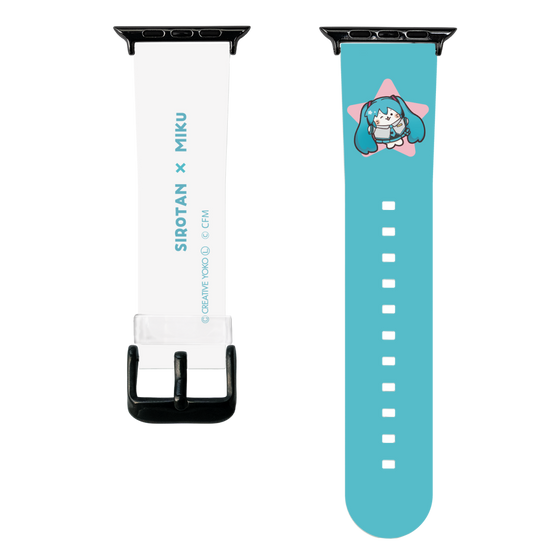 スマートウォッチクリアバンド［ しろたん×初音ミク - 初音ミク - しろたん変身 ］