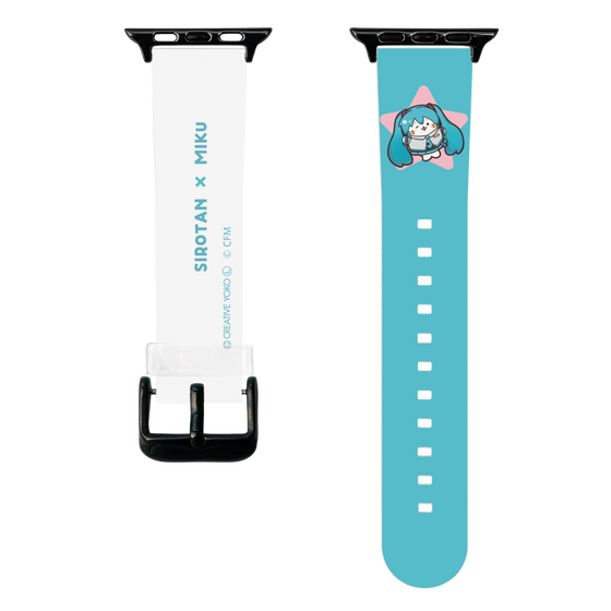 スマートウォッチクリアバンド［ しろたん×初音ミク - 初音ミク - しろたん変身 ］
