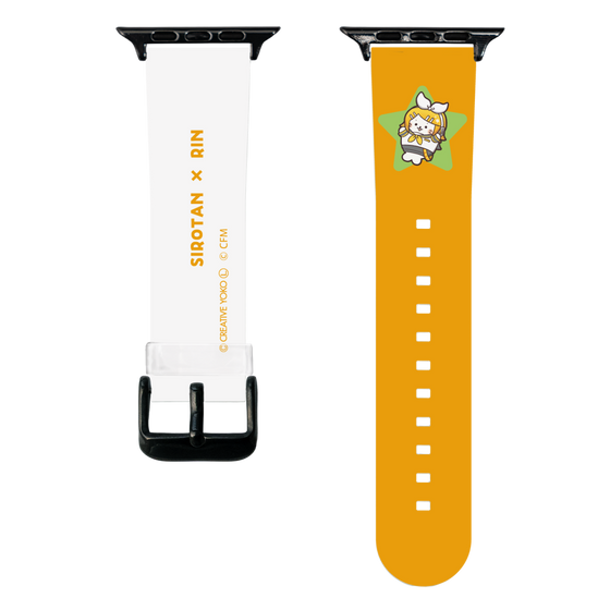 スマートウォッチクリアバンド［ しろたん×初音ミク - 鏡音リン - しろたん変身 ］