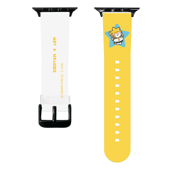 スマートウォッチクリアバンド［ しろたん×初音ミク - 鏡音レン - しろたん変身 ］