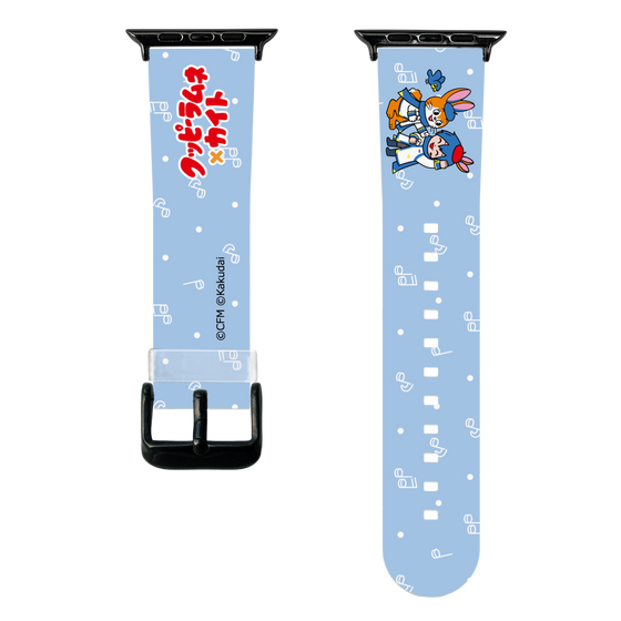 スマートウォッチクリアバンド［ 初音ミク×クッピーラムネ - KAITO×クッピー - デフォルメイラスト ］