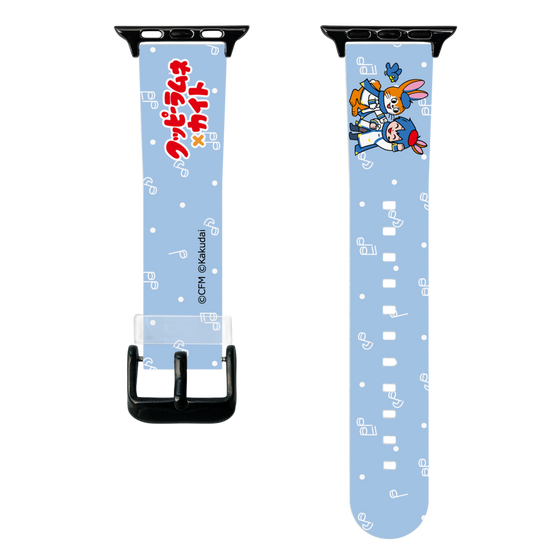 スマートウォッチクリアバンド［ 初音ミク×クッピーラムネ - KAITO×クッピー - デフォルメイラスト ］