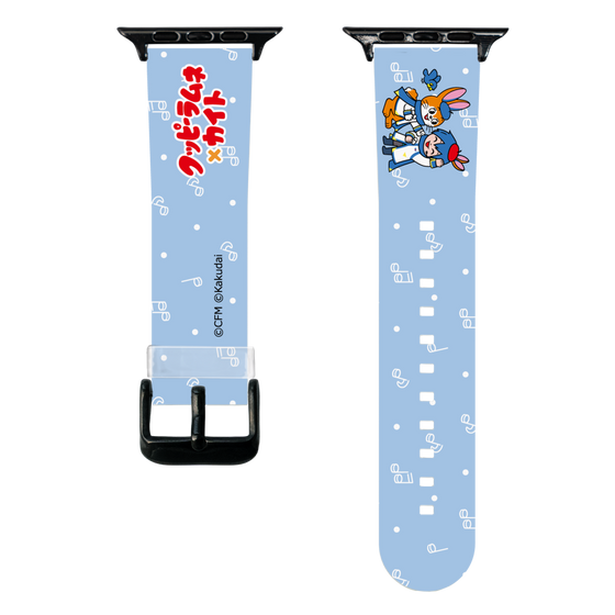 スマートウォッチクリアバンド［ 初音ミク×クッピーラムネ - KAITO×クッピー - デフォルメイラスト ］