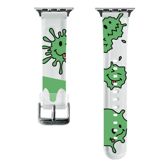 スマートウォッチクリアバンド［ PAINTING SMILE Green ］