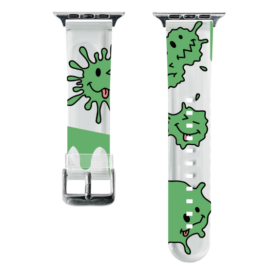 スマートウォッチクリアバンド［ PAINTING SMILE Green ］