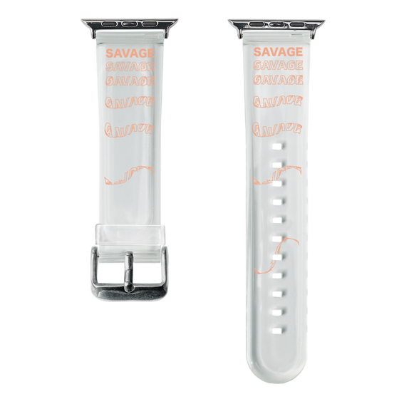 スマートウォッチクリアバンド［ SAVAGE Orange ］